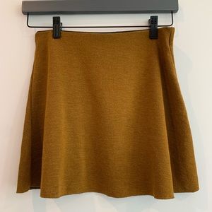 Amber colored skater skirt